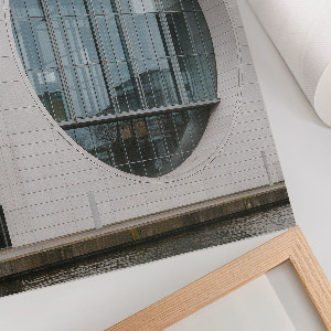 Poster auf Leinwand mit modernem Architekturmotiv