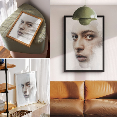 Poster kunstdruck Subtiles Gesicht