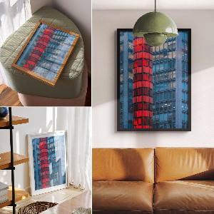 Wandposter „Roter Turm