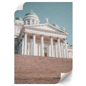Retro-Poster mit Architekturdenkmal
