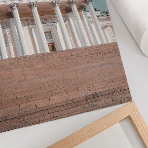Retro-Poster mit Architekturdenkmal