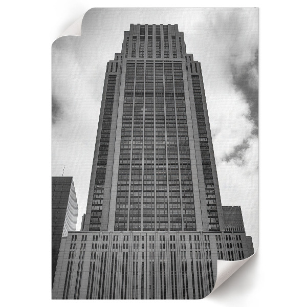 Kunstdruck auf Leinwand mit Hochhaus-Motiv