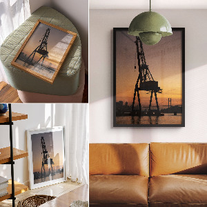 Poster mit Motiv Sonnenuntergang