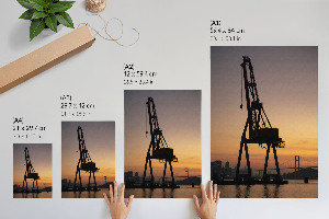 Poster mit Motiv Sonnenuntergang