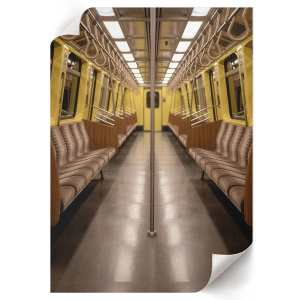 Poster leinwand Gelbe Metro