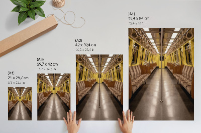 Poster leinwand Gelbe Metro