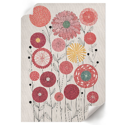 Kunstdruck poster Blumenillustration