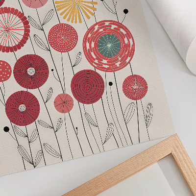 Kunstdruck poster Blumenillustration