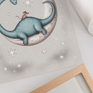 Bilder poster Dinosaurier auf dem Mond