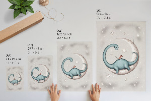 Bilder poster Dinosaurier auf dem Mond