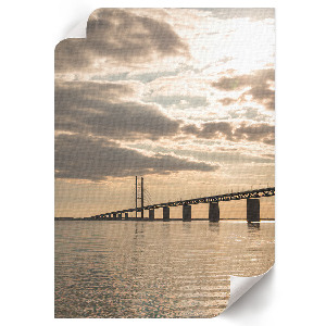 Poster-Kunstdruck „Brücke über dem Wasser“