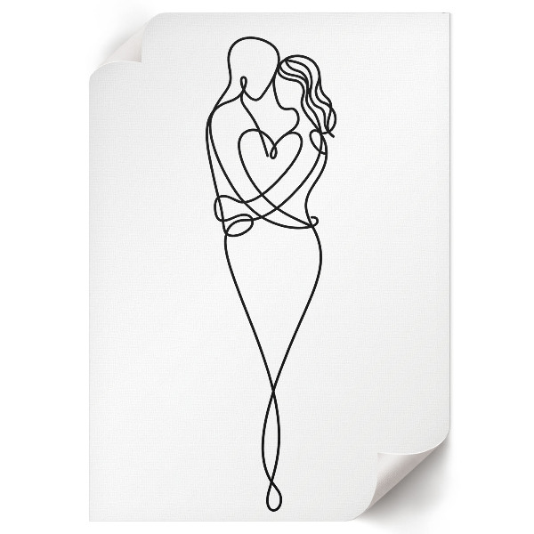 Wandposter „Liebeslinie“