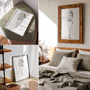 Wandposter „Liebeslinie“