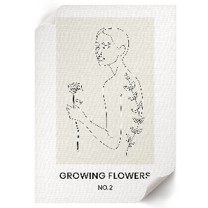 Poster auf leinwand Pflanzengrafiken