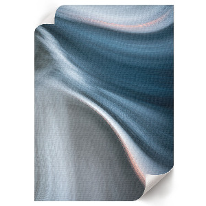 Bilder Poster mit blauem Wellenmotiv