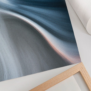 Bilder Poster mit blauem Wellenmotiv