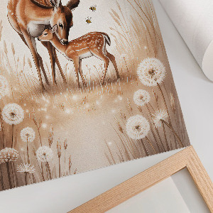 Wandposter mit Motiv zweier Hirsche