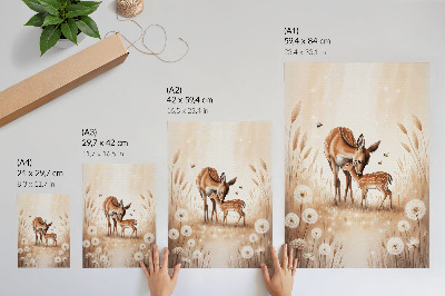 Wand poster Zwei Hirsche