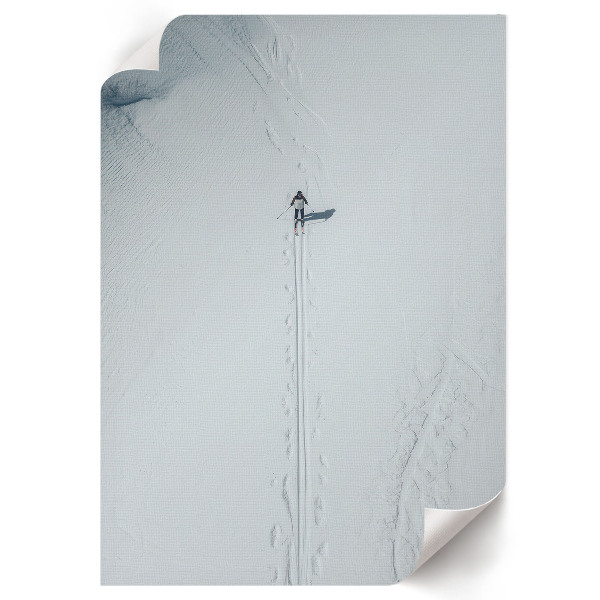 Poster auf Leinwand mit Winterlandschaft
