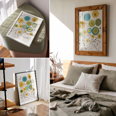 Poster leinwand Blumendesign