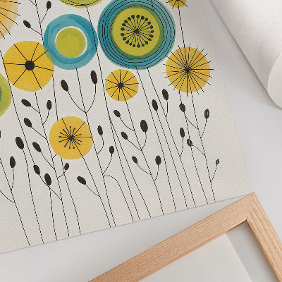Poster leinwand Blumendesign