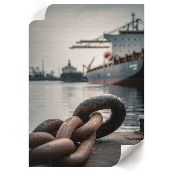 Industriehafen als Posterbild