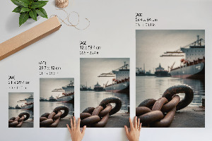 Industriehafen als Posterbild