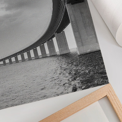 Poster leinwand Minimalistische Brücke