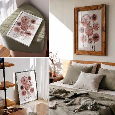 Poster kunstdruck Blumen des Rades
