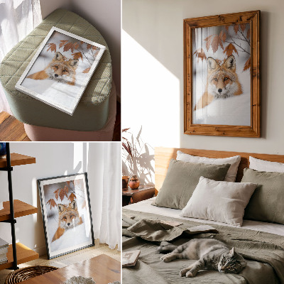 Wand poster Winterfuchs