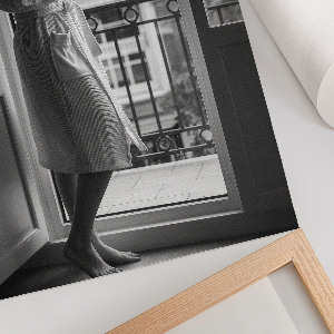 Kunstdruck Poster mit schwarz-weißem Rahmen