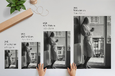 Kunstdruck poster Schwarz-weißer Rahmen