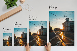 Retro-Poster mit Stadtlandschaft