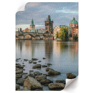 Kunstdruck auf Leinwand mit historischem Stadtmotiv