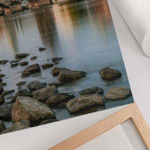 Kunstdruck auf Leinwand mit historischem Stadtmotiv