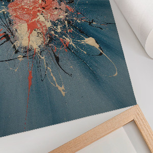 Poster Kunstdruck mit abstrakter Explosion