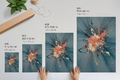Poster kunstdruck Abstrakte Explosion