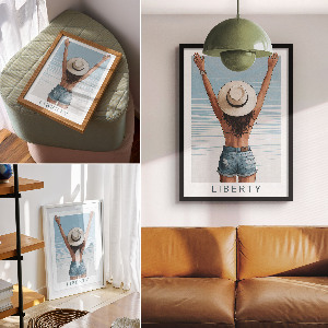 Kunstdruck auf Leinwand mit Motiv „Freiheitsurlaub”