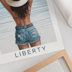 Kunstdruck auf Leinwand mit Motiv „Freiheitsurlaub”