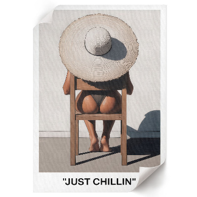 Retro poster Einfach nur chillen