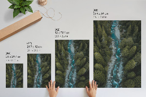 Poster mit Motiv einer grünen Landschaft