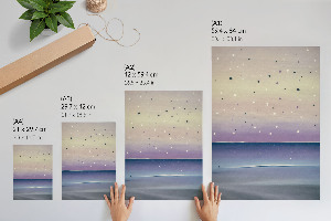 Poster auf Leinwand mit einer kosmischen Landschaft