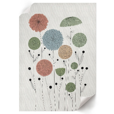 Poster kunstdruck Moderne Blumen