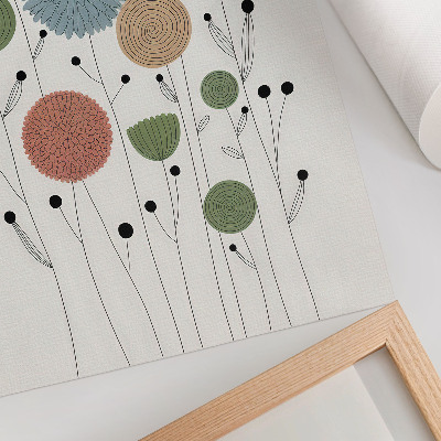 Poster kunstdruck Moderne Blumen