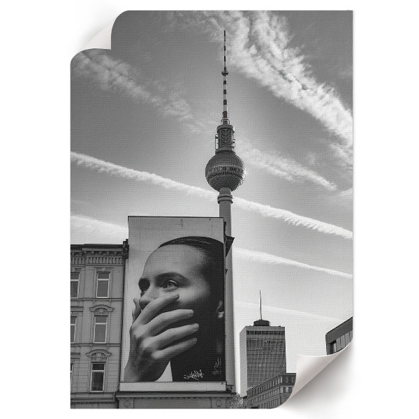 Wandposter mit Stadtmotiv