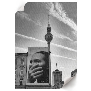 Wandposter mit Stadtmotiv
