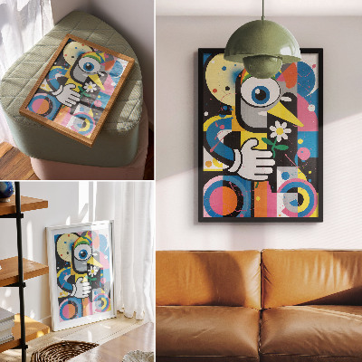 Kunstdruck poster Farbenfrohes Muster