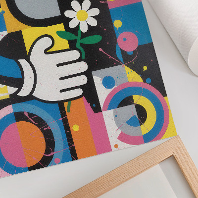 Kunstdruck poster Farbenfrohes Muster