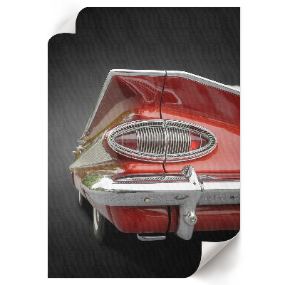 Kunstdruck leinwand Rotes Auto