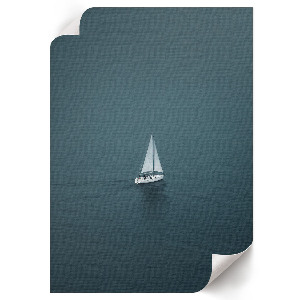 Wand poster Ein Segelboot auf dem Wasser
